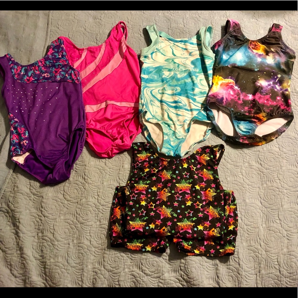 Girls gymnastics leotard lot